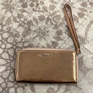 Coach Rose Gold Wristlet